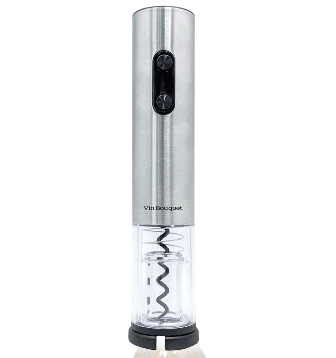 Abridor descorchador eléctrico con corta capsulas a pilas - Solohombre