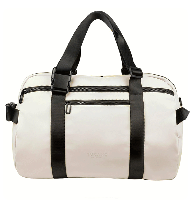 Bolsa de fin de semana o deportes versátil, se puede llevar también como mochila color gris - Solohombre