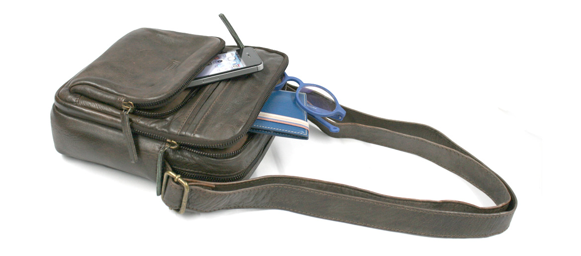 Bolso bandolera mini con bolsillo frontal con cremallera - comprar online precio 86€ euros