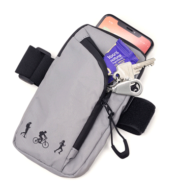 bolso pequeño porta todo de brazo  para ciclistas, corredores y caminantes - Solohombre