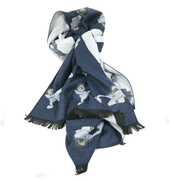 Bufanda foulard con dibujo de motos Vespa - Solohombre