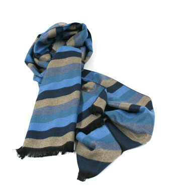 Bufanda foulard con dibujo de rayas en distintos colores - Solohombre