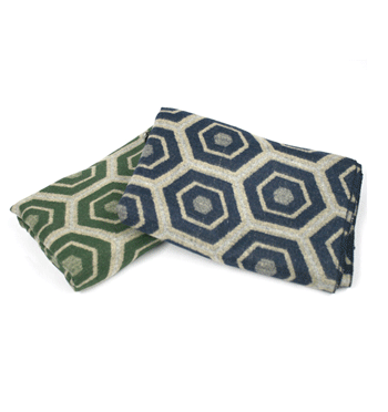 Bufanda foulard muy suave con dibujo geométrico grande - Solohombre