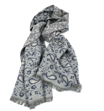 Bufanda foulard para el invierno con dibujo de cachemire - Solohombre