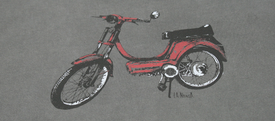 Camiseta con un dibujo de Vespino para los ¡nostálgicos! de esa moto - Solohombre
