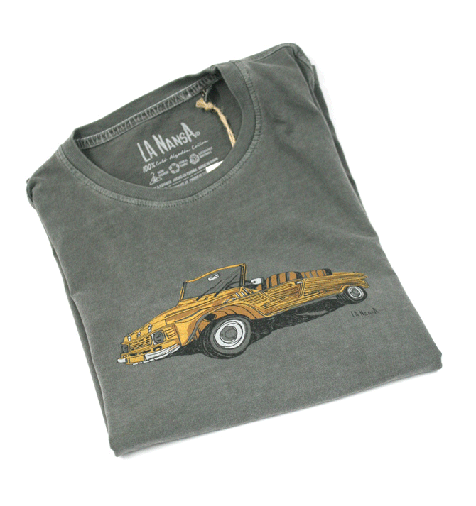 Camiseta de verano con dibujo del mítico coche Méhari - Solohombre
