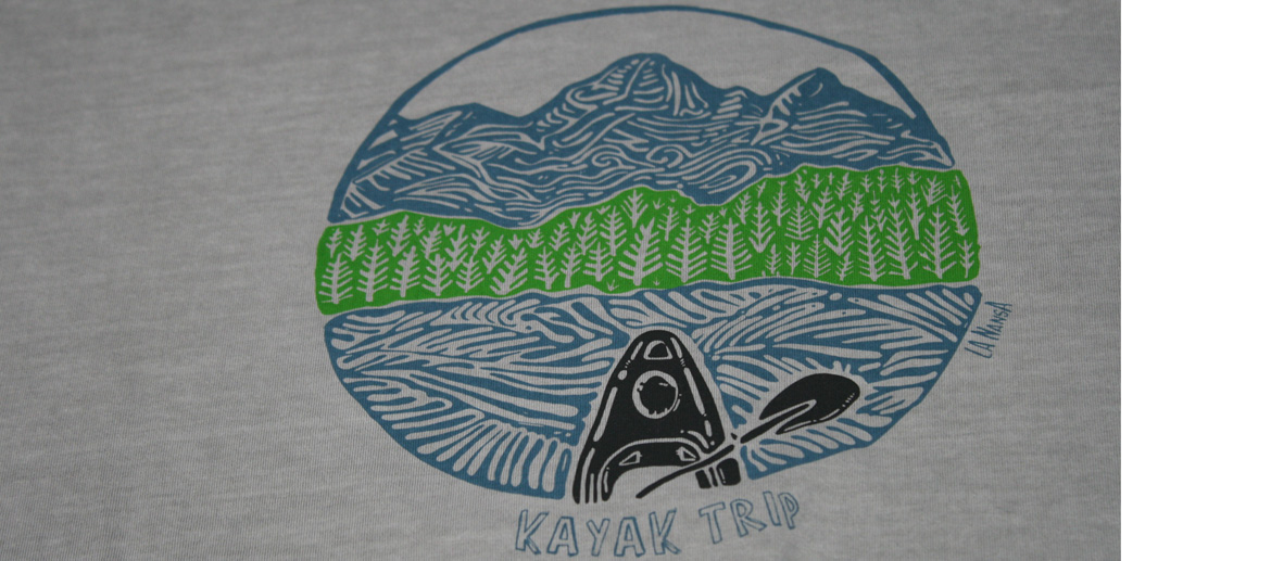 Camiseta para el verano para los aficionados al deporte del Kayak - Solohombre