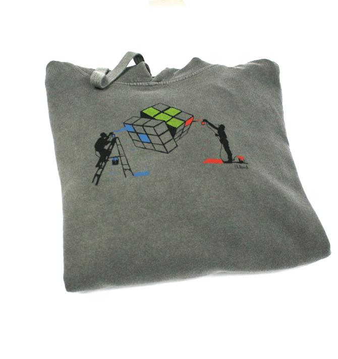 Camiseta sudadera con capucha para los aficionados al juego del cubo Rubik - Solohombre