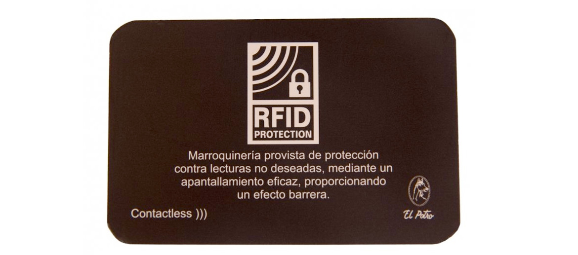 Cartera billetera de piel con protección de RFID marca el Potro - Solohombre