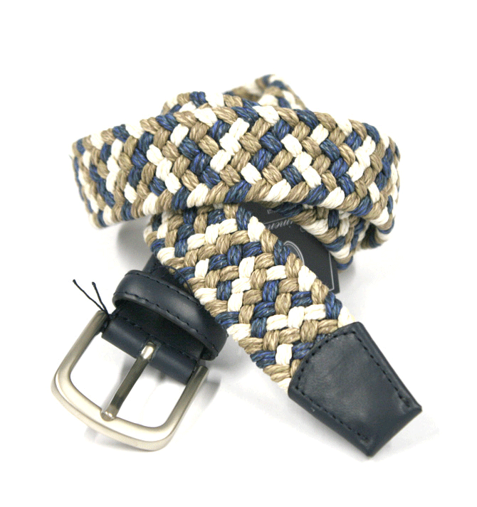 Cinturón elástico de cabo con distintos colores marca Solohombre 