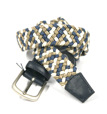 Cinturón elástico de cabo con distintos colores marca Solohombre 