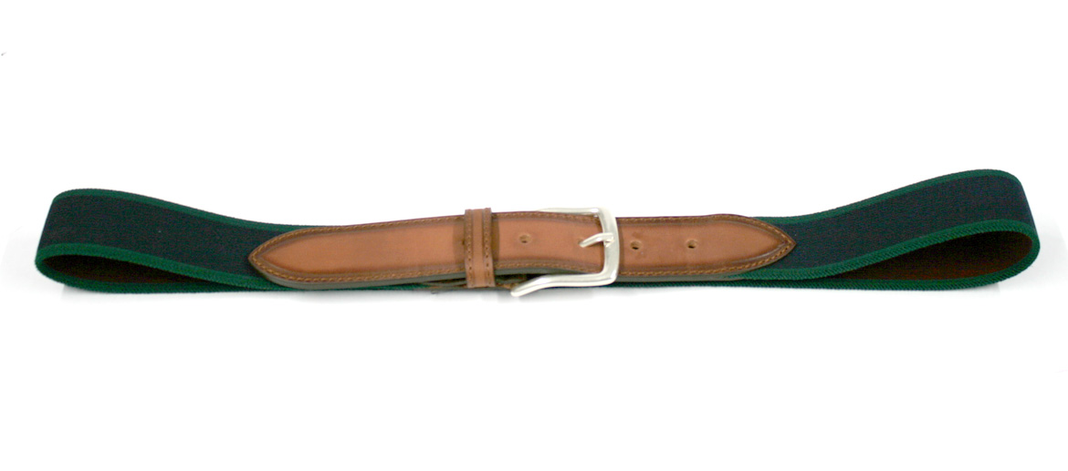 Cinturón sport de algodón con detalles de piel marca Solohombre