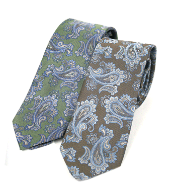 Corbata de seda natural con dibujo de cachemire para boda o celebraciones - Solohombre