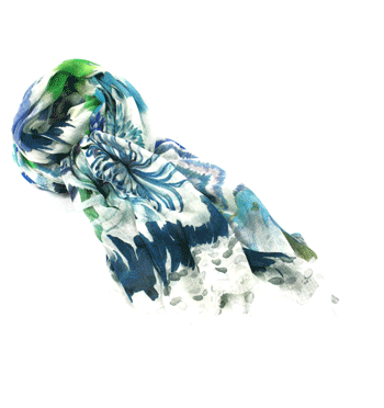 Foulard de algodón con un dibujo abstracto muy colorido - Solohombre