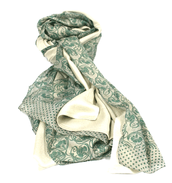 Foulard de seda y viscosa doble cara para este otoño 
