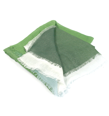 Foulard ¡elegante! de modal y algodón en tonalidades verdes - Solohombre