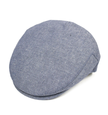 Gorra plana de lino en color azul para protegerte del sol del verano - Solohombre