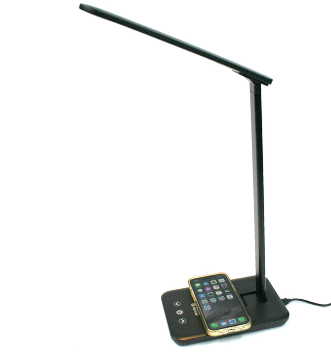 Oferta : cargador inalámbrico para móviles y lámpara a 27