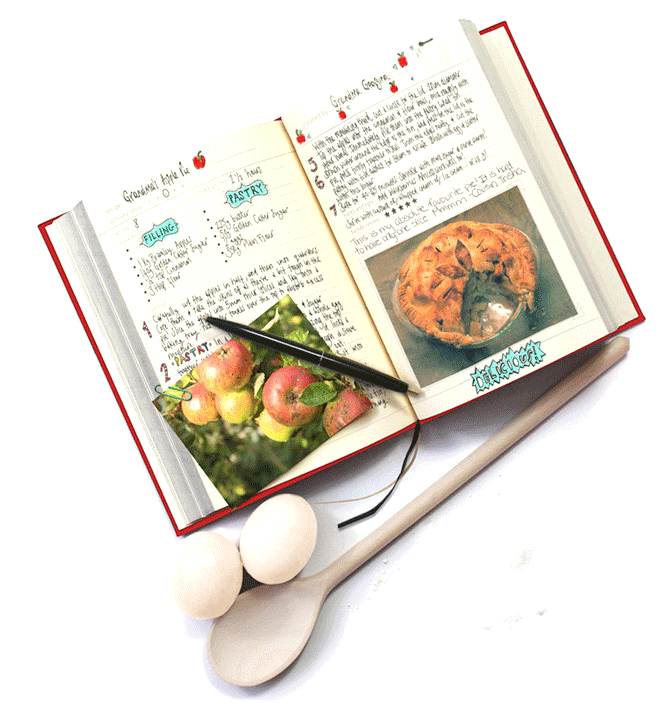 Libro de cocina para guardar las recetas de ¡tu abuela!
