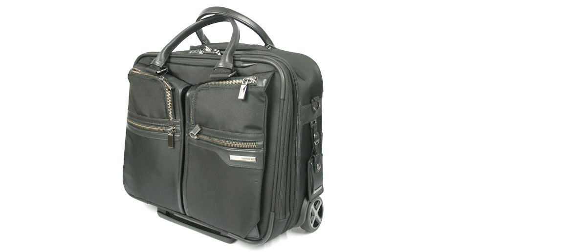 Maleta Trolley de trabajo nylon y piel marca Samsonite - comprar online precio 399€ euros Maleta Trolley de trabajo nylon y piel marca Samsonite - comprar online precio 399€ euros