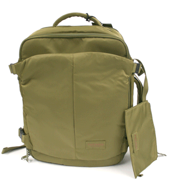 Mochila de trabajo y viaje para todas las aerolíneas color verde - Solohombre