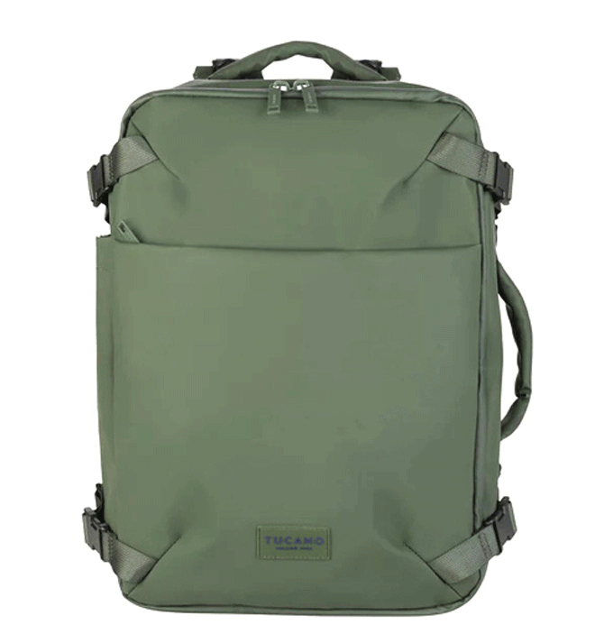 Mochila de viaje de tejido impermeable para todas las aerolíneas color verde - Solohombre