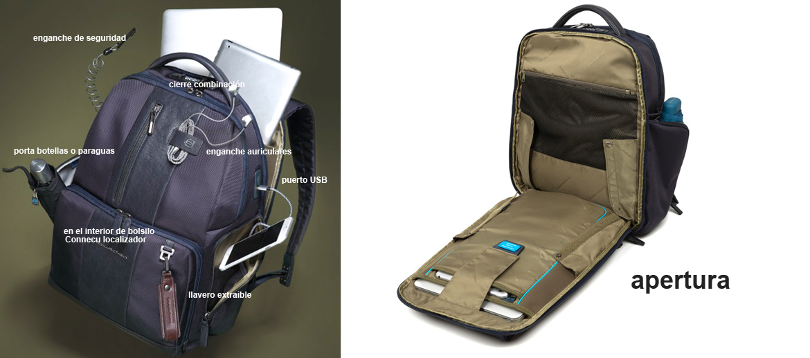 Mochila ¡espectacular! para el trabajo marca Piquadro - comprar online precio 335€ euros Mochila ¡espectacular! para el trabajo marca Piquadro - comprar online precio 335€ euros