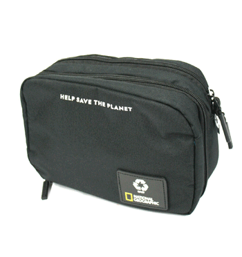 Neceser bolsa de aseo con percha para colgar color negro marca National Geographic - Solohombre