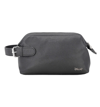 Neceser bolsa de aseo para viaje de símil piel color negro - Solohombre