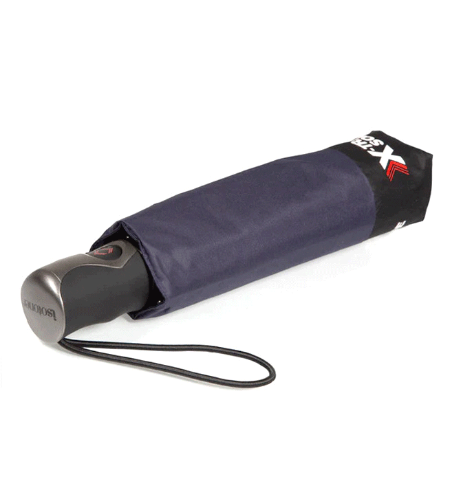 Paraguas plegable automático ultra resistente color azul - Solohombre