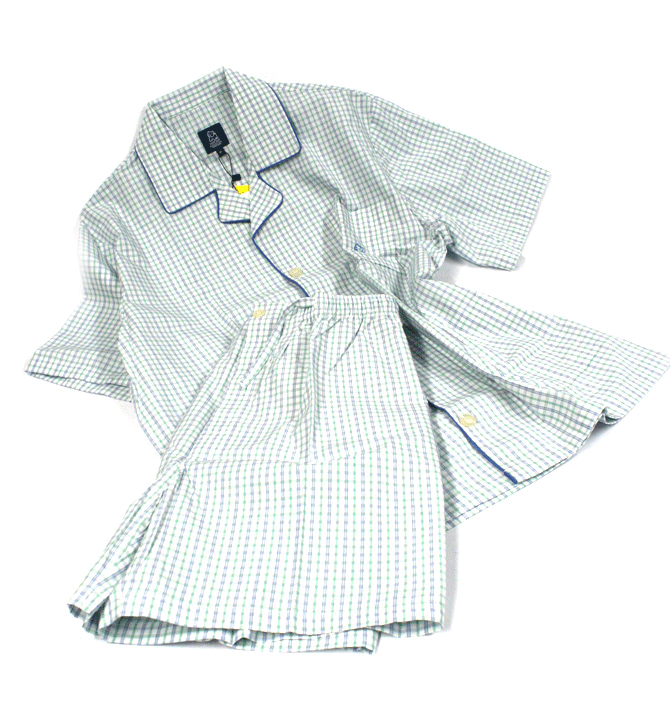 Pijama de algodón de cuadros para el verano - Solohombre
