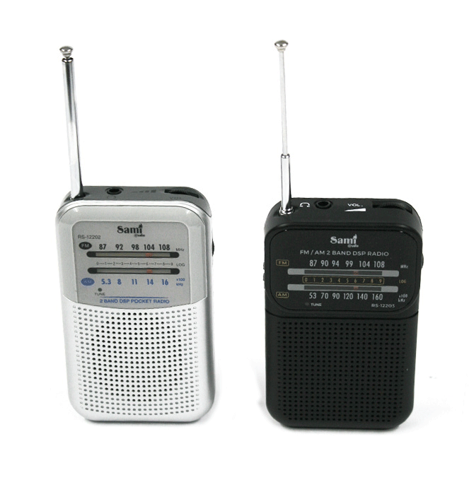Radio AM/FM de bolsillo con entrada de auriculares - Solohombre
