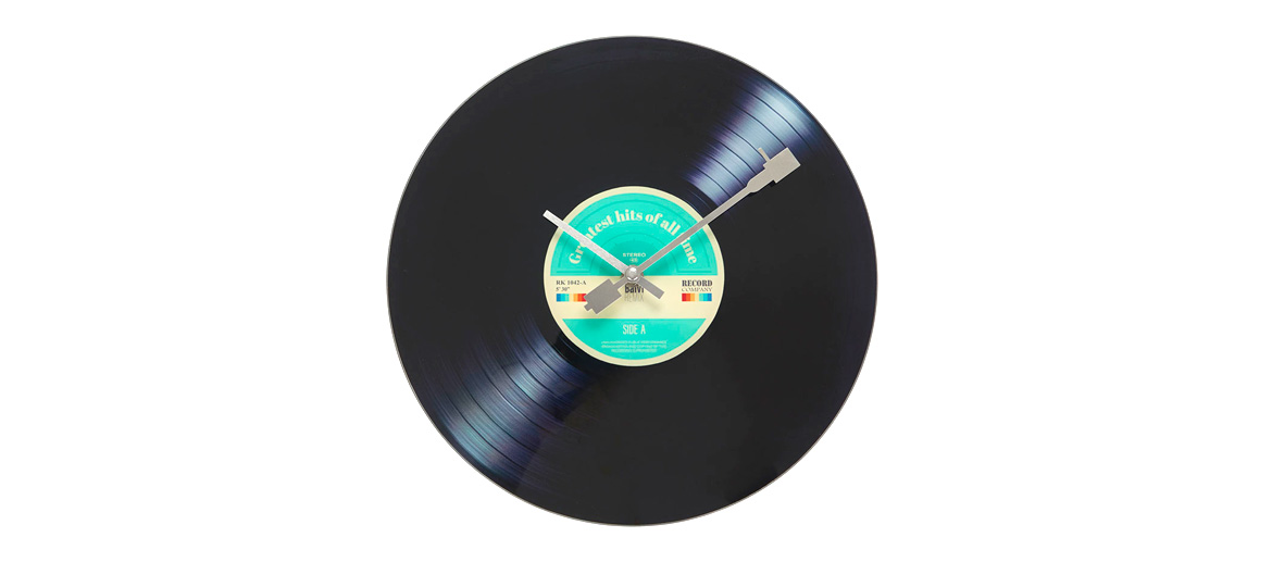 Reloj de pared como disco de vinilo para los aficionados a la música - Solohombre