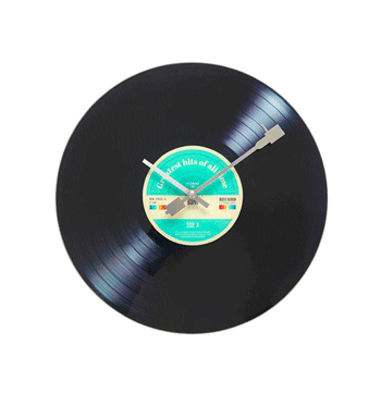Reloj de pared como disco de vinilo para los aficionados a la música - Solohombre