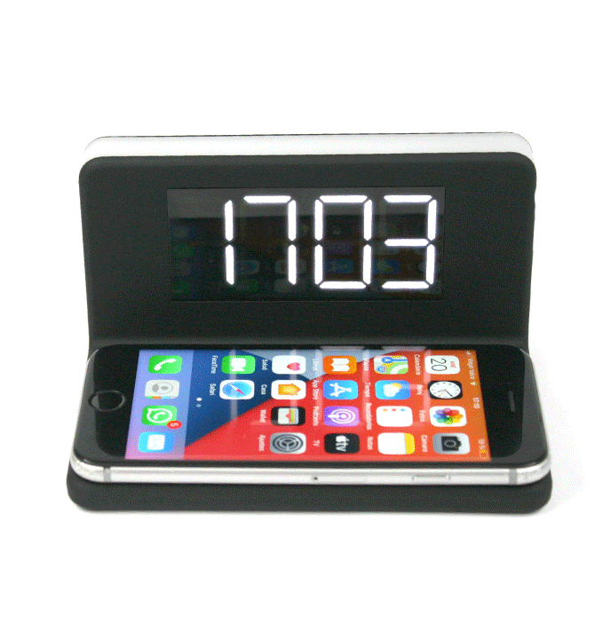 Reloj despertador con carga inalambrica para el móvil - Solohombre