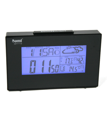 Reloj despertador con temperatura interior y exterior - Solohombre