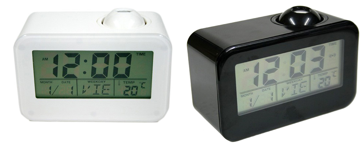 Reloj despertador digital con calendario y temperatura y con proyector de la hora - Comprar online 25€ euros