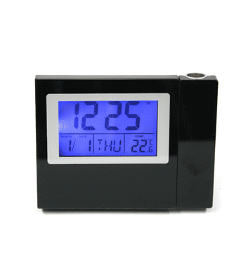 Reloj despertador digital con calendario, temperatura y con proyector de la hora - Solohombre