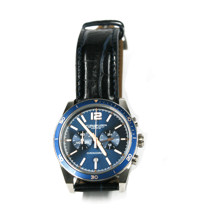 Reloj de pulsera deportivo correa de piel marca Spalding&Bros - Solohombre