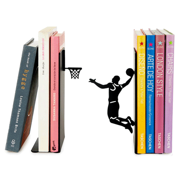 Sujeta libros para los aficionados al basket - Solohombre