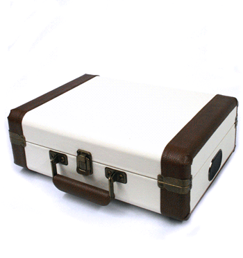Tocadiscos reproductor de vinilos con forma de maleta - Solohombre