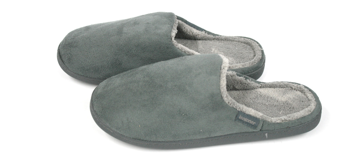 Zapatillas de estar por casa de invierno destalonadas color gris - Solohombre