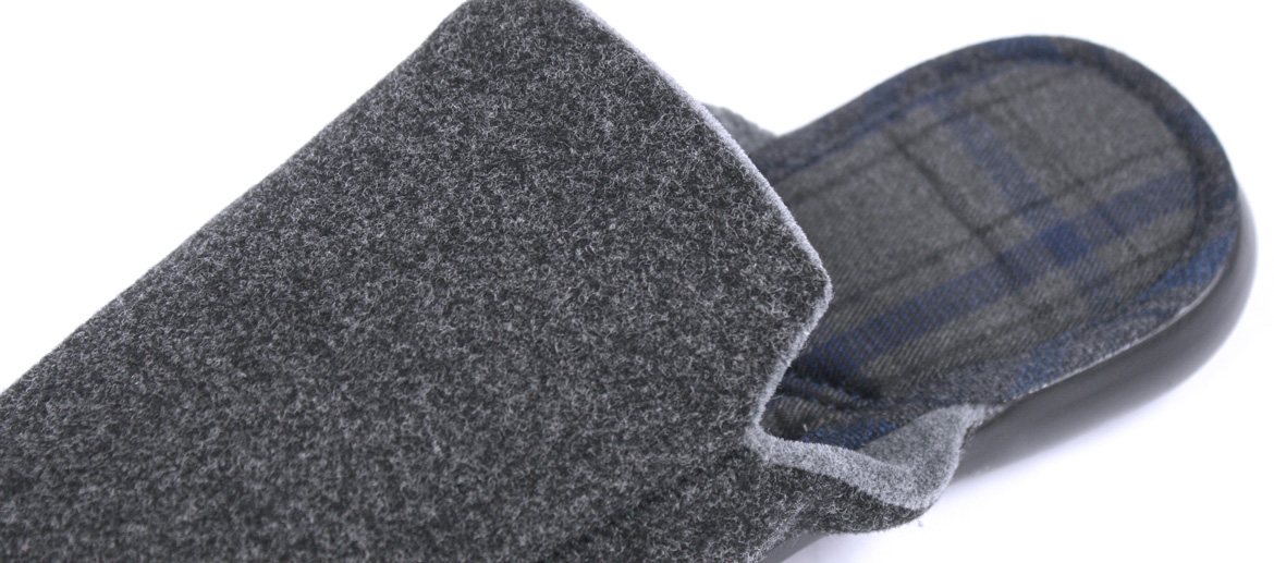 Zapatillas de invierno de estar por casa destalonadas color gris - Solohombre