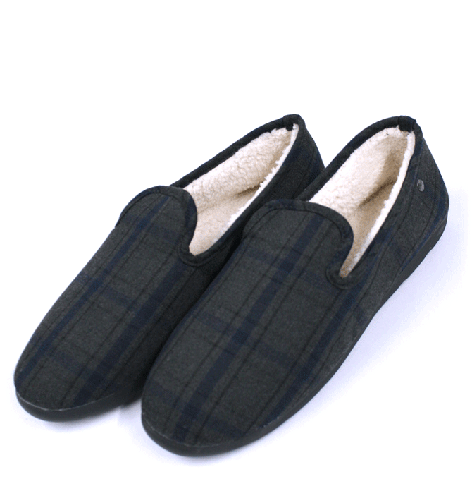 Día Conjugado cero Zapatillas de invierno de estar por casa cerradas de cuadro escoces -  Solohombre